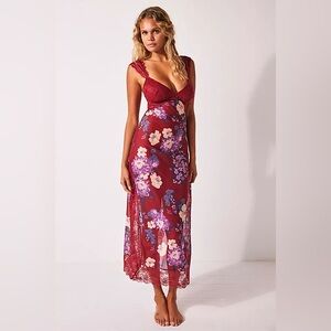 Free People Suddenly Fine Maxi Slip XS